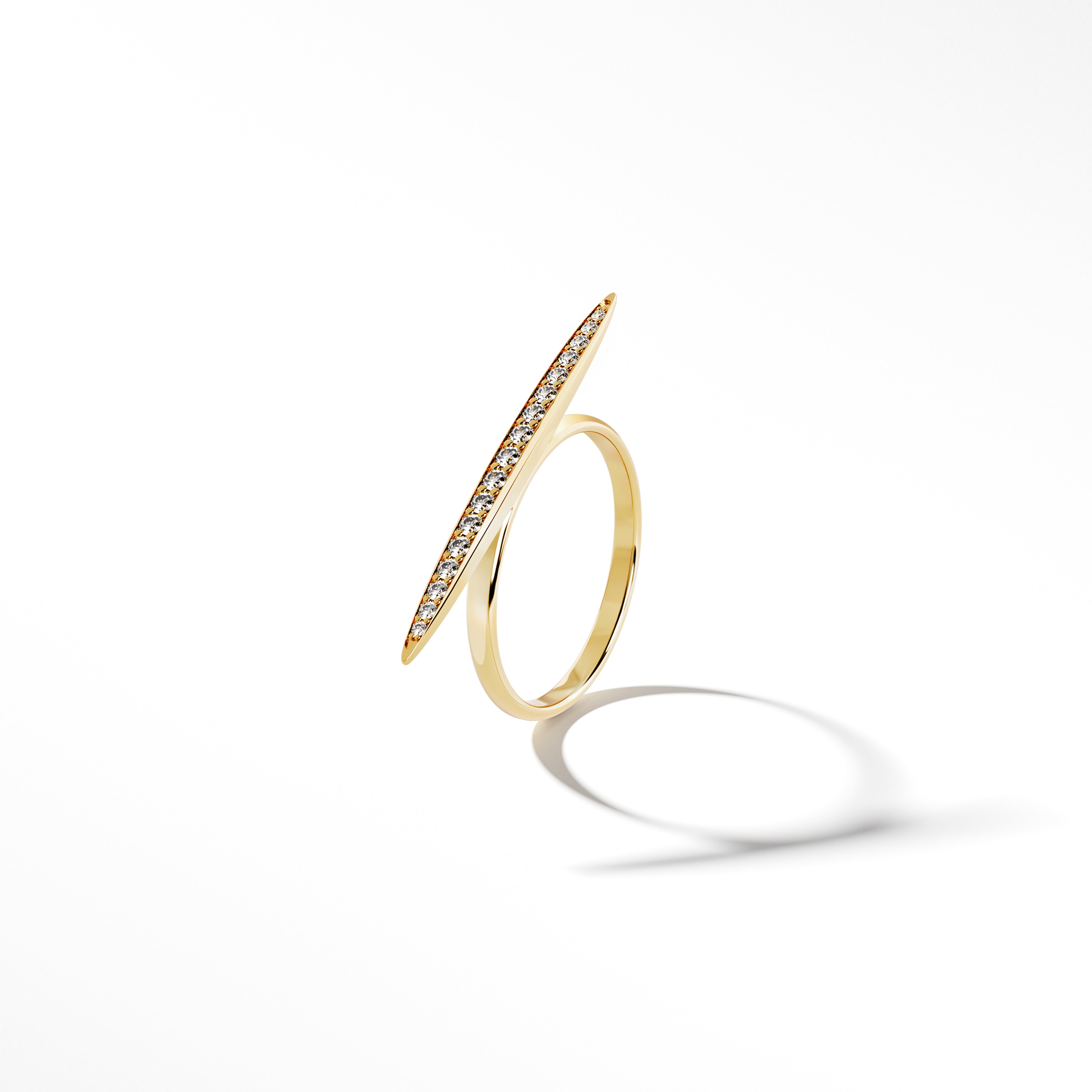 Maestri Horizon Diamond Bar Ring – LIEBERATI BESPOKE FINE JEWELLERY