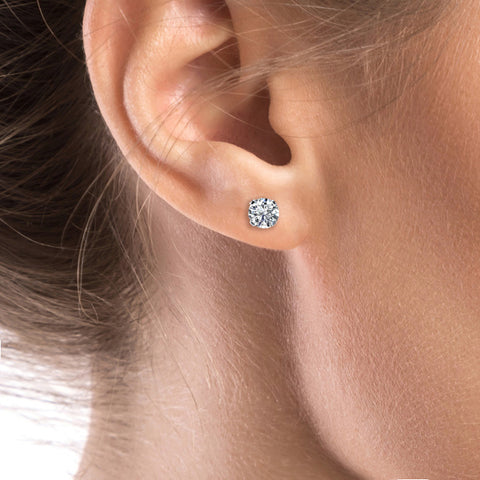 Classic Diamond Stud Earrings